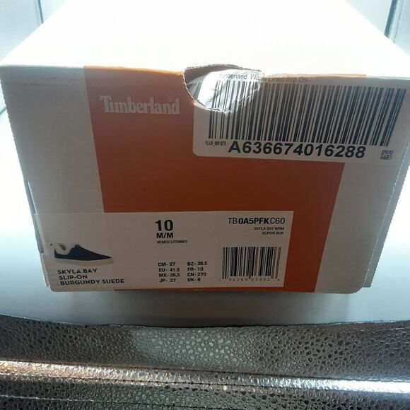 Timberland Skyla Bay Slip-on Women's 10M Red Burgundy Suede Faux Fur - Picture 14 of 14